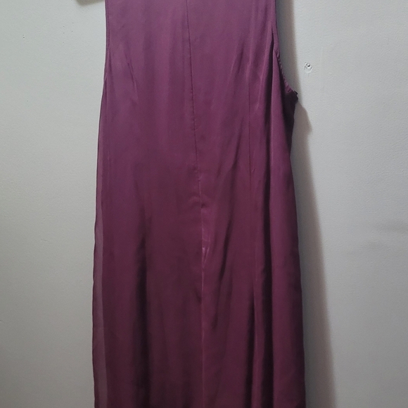 Maria Bianca Nero plum silk dress Size L - Picture 6 of 9